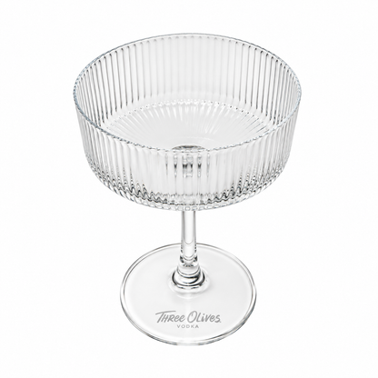 Three Olives Ribbed Martini Glasses (Set of 2)