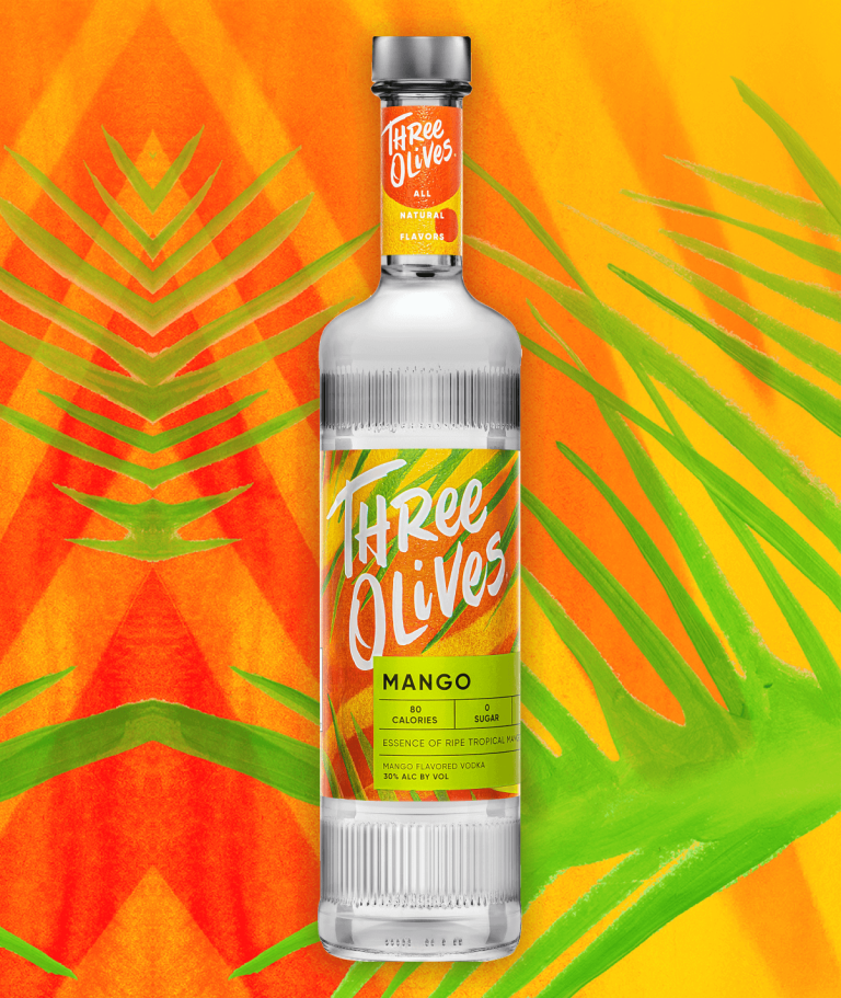 Three olives mango bottle