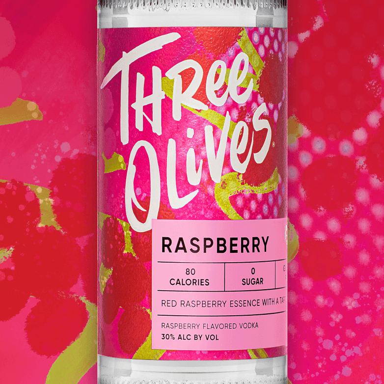 Three olives raspberry